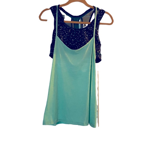 Lululemon Tough it out tank Heathered menthol size 12 - Picture 4 of 9